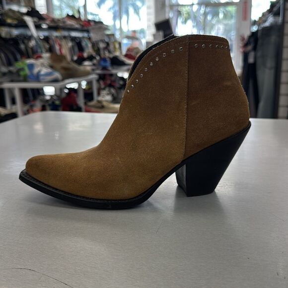 Celine Brown Suede Ankle Boots - Picture 3 of 9